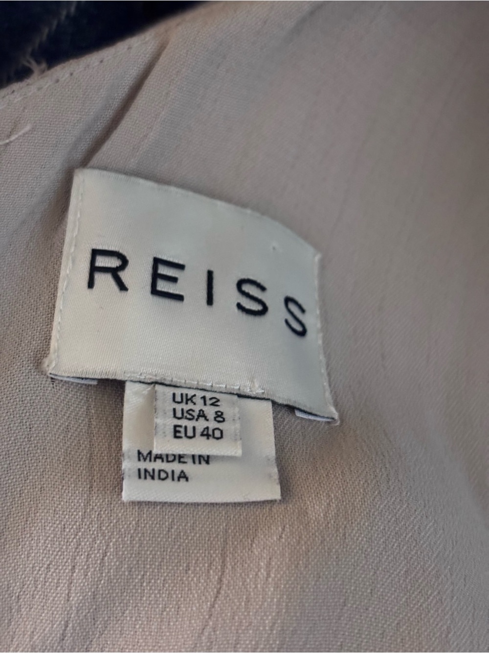 reiss stam technique bodice dress mushroom - Picture 4 of 8